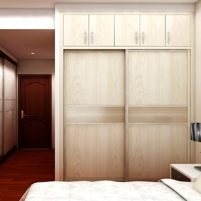 现代简约 拼板移门衣柜